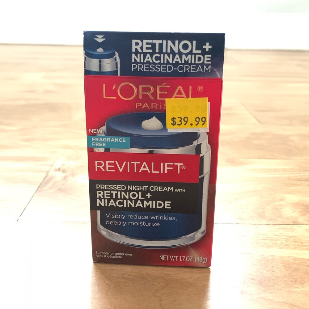 NIB L’ORÉAL Revitalift Pressed Night Cream with Retinol + Niacinamide